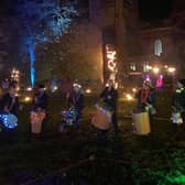 There was a fire garden in the grounds of All Saints’ Parish Church