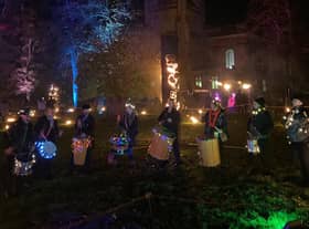 There was a fire garden in the grounds of All Saints’ Parish Church
