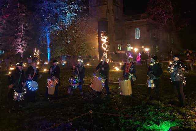 There was a fire garden in the grounds of All Saints’ Parish Church