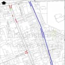 The proposed extension to No Waiting at any time restrictions on Queen Street, Cross Street & Croft Street junction.