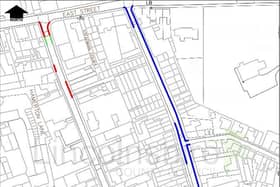 The proposed extension to No Waiting at any time restrictions on Queen Street, Cross Street & Croft Street junction.