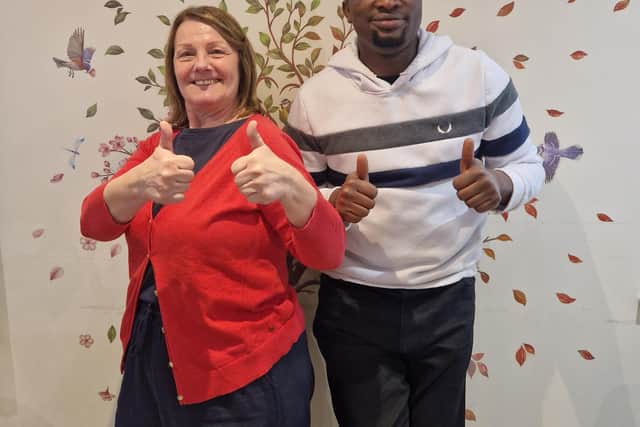 Debs and Patrick, The Gables' two other award finalists.