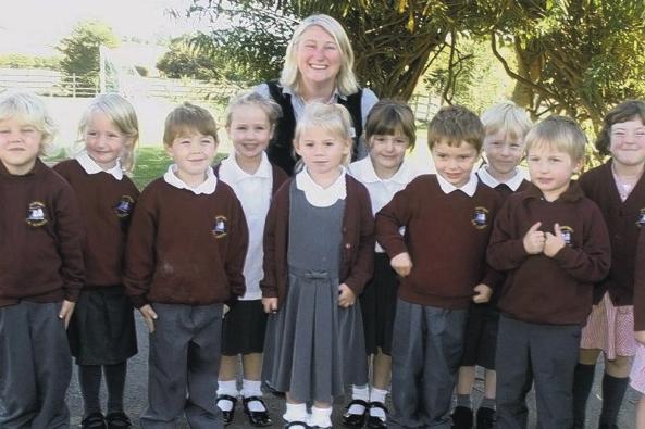 New starters at Partney CofE Primary School 10 years ago.