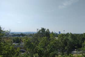 Their view of their campsite in Vienna.