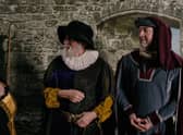 The Sleaford actors in costume for their history video.