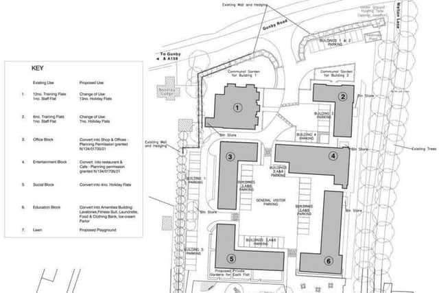 The site plan. ELDC
