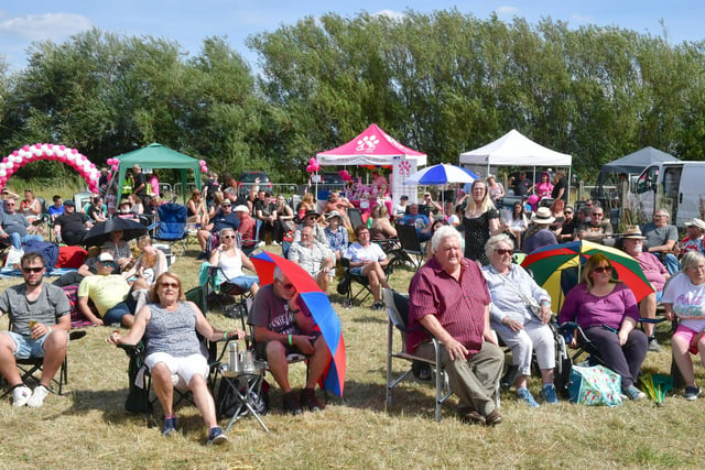 A section of the crowd pictured at Party in the Ark on Saturday.