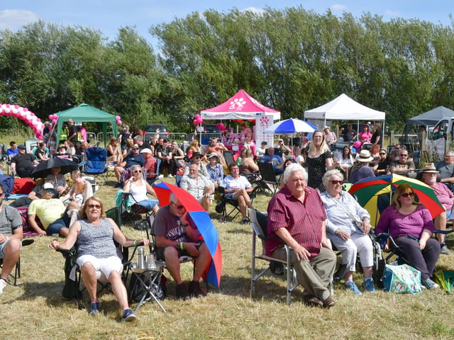 A section of the crowd pictured at Party in the Ark on Saturday.