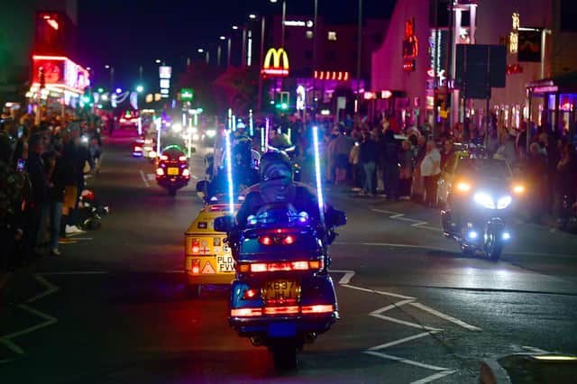 Skegness Light Parade roared into town attracting hundreds of families and raising funds for charity.