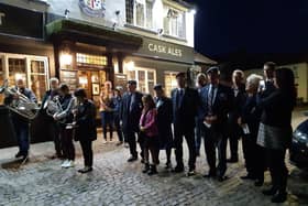 The National Silence was observed in Market Rasen Market Place