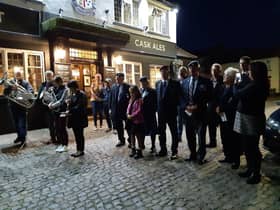 The National Silence was observed in Market Rasen Market Place