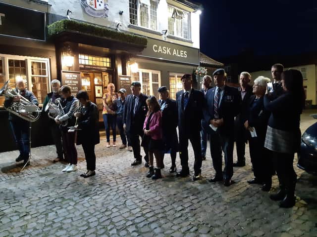 The National Silence was observed in Market Rasen Market Place