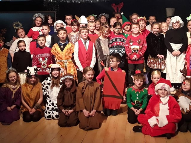 North Thoresby Primary Academy Key Stage 2's production 'How Christmas used to be' .