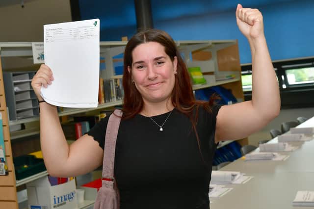 St George's Academy. Amie Hatton 18 got the grades to study mechanical engineering at Newcastle University.