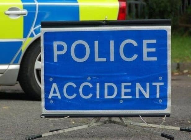 Emergency services are at the scene of an accident on the A158 at Spilsby.