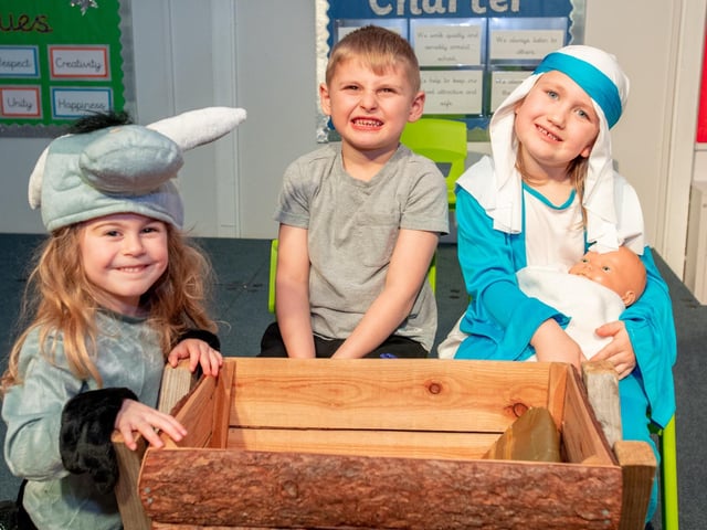 Grimoldby primary school's nativity.
