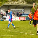 Pierce Hudson scored his first goal for Boston Town at Ashby Ivanhoe - photo (c): Steve Davies