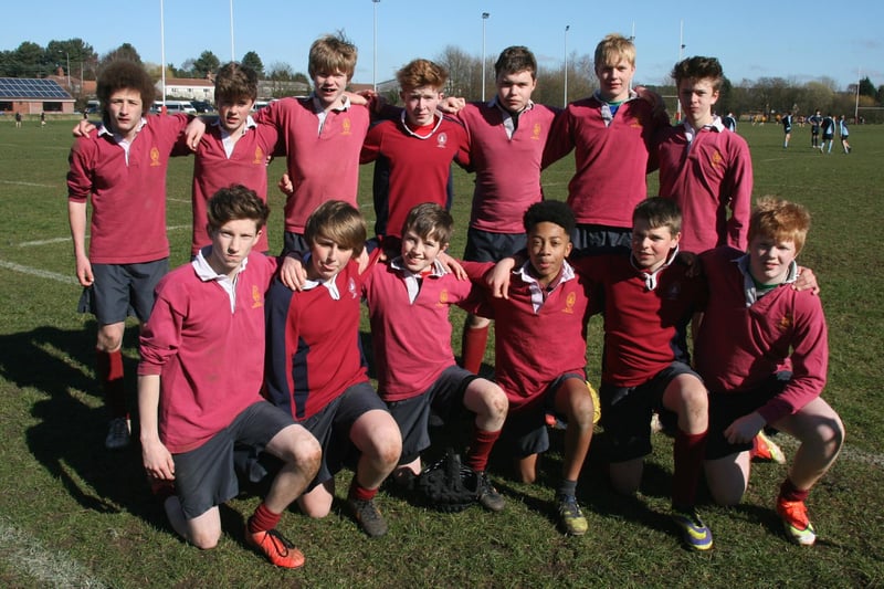 Pupils from Horncastle's Queen Elizabeth Grammar School taking part in an inter-school Rugby 7s tournament, held at Market Rasen's De Aston School.