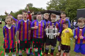 The victorious Wragby under 12s side.