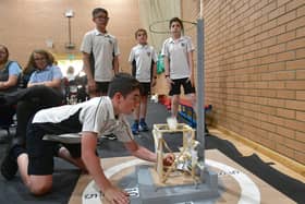 A test launch of one of the creations. Photo: David Dawson