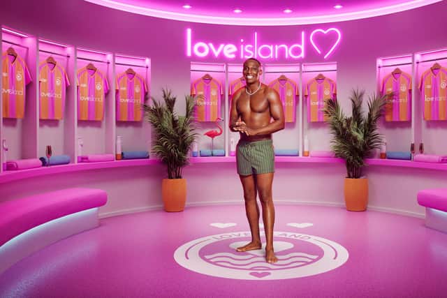 West End performer and now Love Island contestant Ope Sowande, from Lincolnshire. Picture: ITV