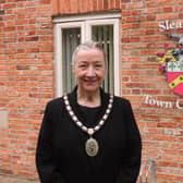 Mayor of Sleaford, Coun Linda Edwards-Shea.