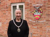 Mayor of Sleaford, Coun Linda Edwards-Shea.