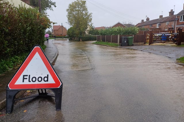 Middle Rasen's main road and side roads into the village are badly affected