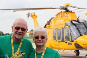 Volunteers Les and Joyce Pert.