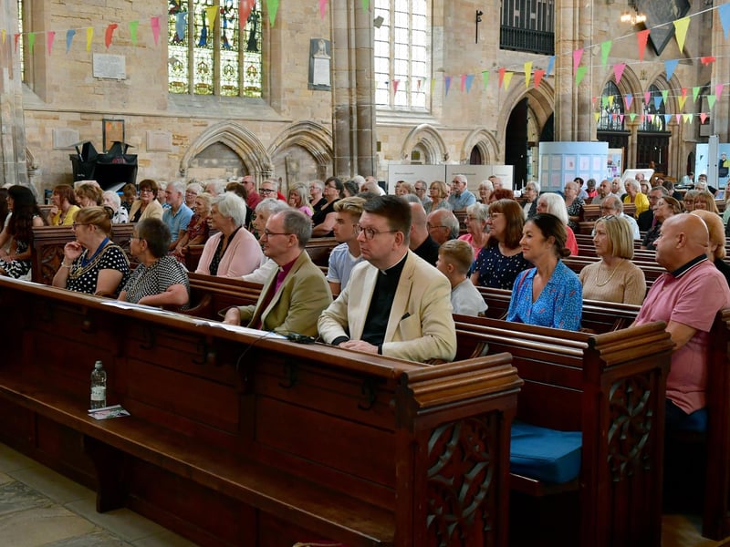 Guests at the celebration service in Boston Stump.