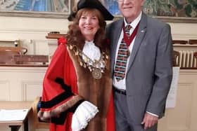 Louth Mayor Julia Simmons with Consort Alan Simmons.