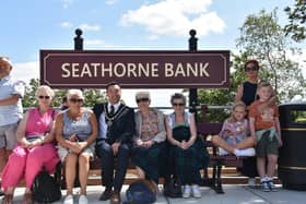 The train arrival at Seathorne Bank will carry the Mayor of Skegness Coun Jimmy Brookes.