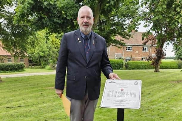 Dan Grant, who lives in Canada, has organised both memorial plaques for Market Stainton.