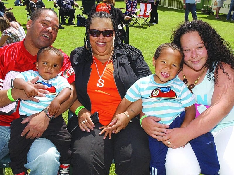 Pictured (from left) Lilo Craveiro, Jermaine Nuttell, one, Shiralee Nuttell, Vincent Nuttell, three, and Keeley Nuttell.