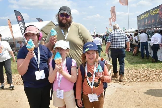 Sheridan Smith of Norfolk with (from left)  Arya Smith 10, Jenny Smith 8 and Auryn Smith 7.