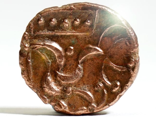 The small gold coin is expected to fetch between £2,000-4,000, say auctioneers. Photo: David Duggleby