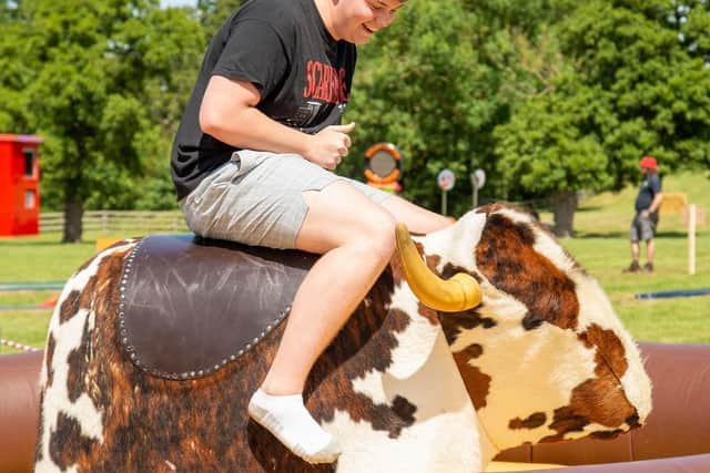Challenge your mates to see how long they’ll last on the rodeo bull, Image: Neil Walker