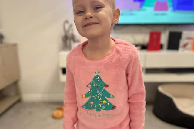 Lily in her Christmas jumper.