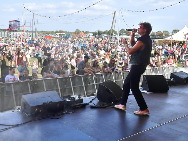 In full swing on the live music stage is Harry Styled, a superb Harry Styles tribute act.