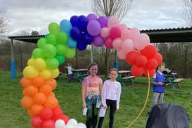 Pupils of Beacon Primary Academy in Skegness too part in a colour run for Red Nose Day.