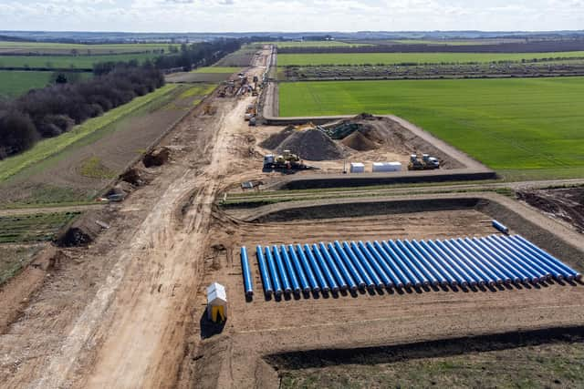 Anglian Water's SPA Project to create new water supply infrastructure, as the pipeline work passes Grantham. Photo: Matthew Power Photography