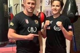 Boxing coach Amir Unsworth and Maverick Stars ambassador Chantelle Cameron. Photo supplied