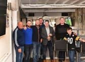 Grimsby fans cheer on the Mariners at My Father’s Moustache pub. Photos: Mick Fox