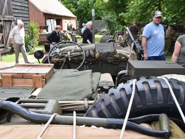 Display at the 1940s event at the Village Church Farm Museum.