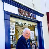 Bill at 'Rock On' records in Stamford