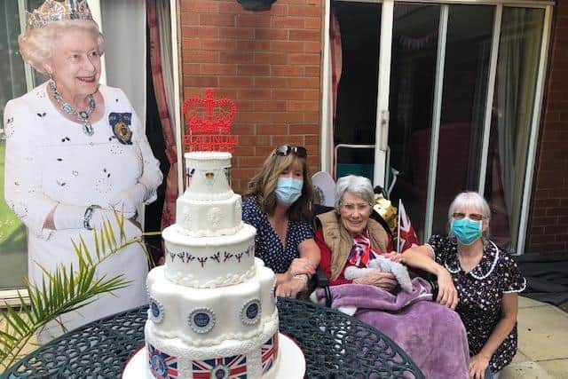 Jubilee celebrations at Ashdene care home in Sleaford.