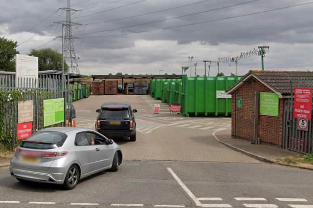 The fire broke out at Spalding Recycling Centre on Monday. Image: Google