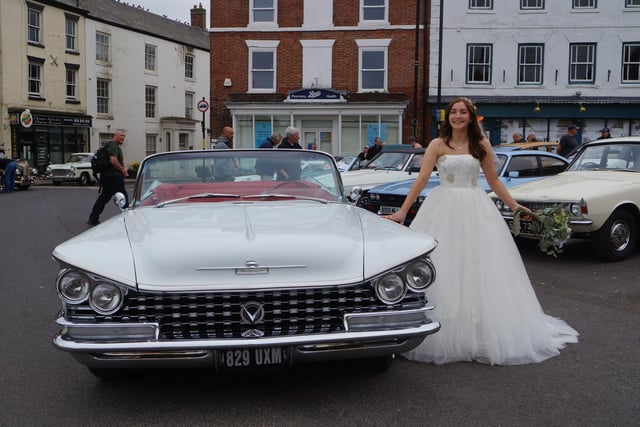 Seeing the 1959 Buick Invictor in all its glory, alongside Bridal Reloved model Holly Cook