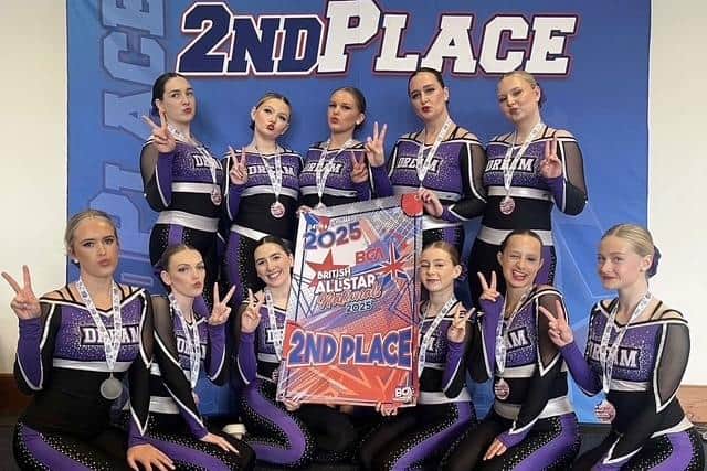 The successful Dream Extreme cheer leading team at their BCA national event. Photo supplied