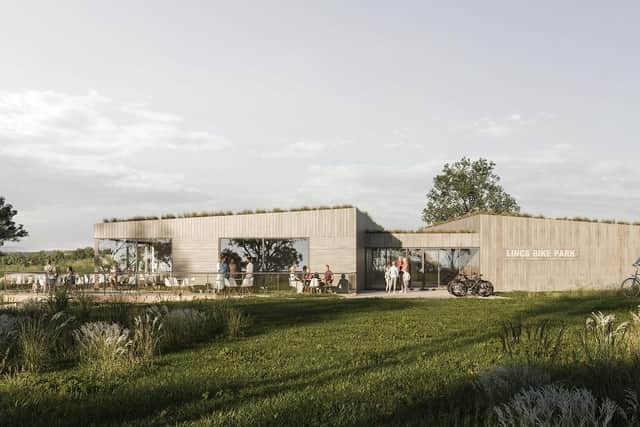 Artist's impression of the proposed cycle park facility.